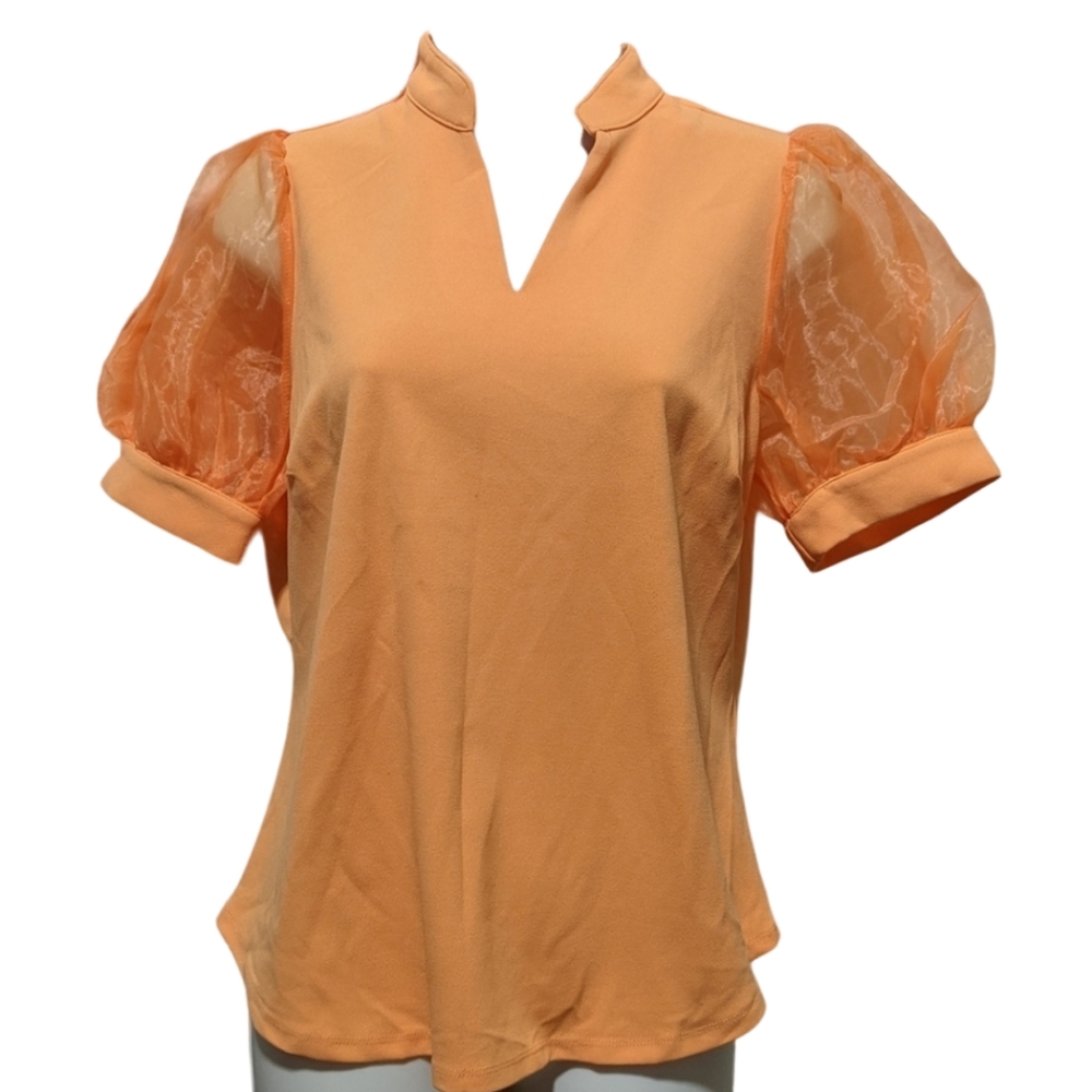 NWT Women's New York & Company Orange Blouse